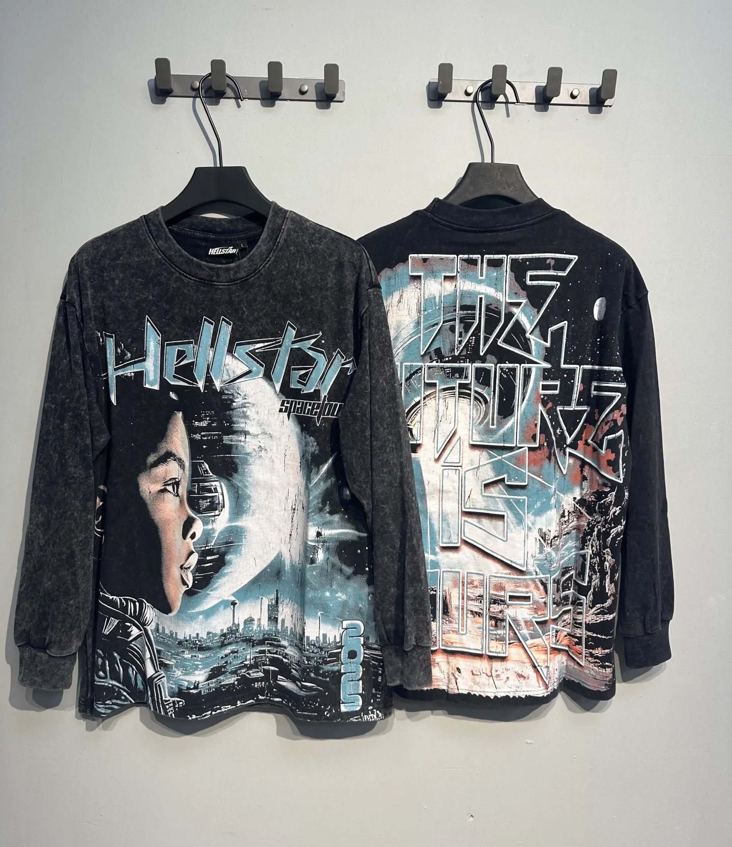 H 9108# Black I P85 In Stock Hellstar / T （fabric): 26 300 Sizes（size）：S-M- L- X L （colour）： Black